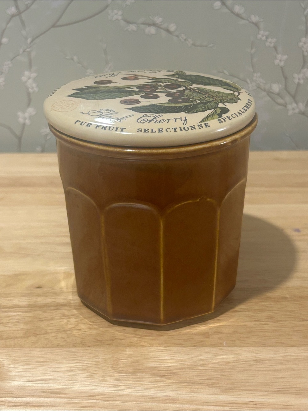 Vintage Ceramic Jam/Preserves Jar- 12oz